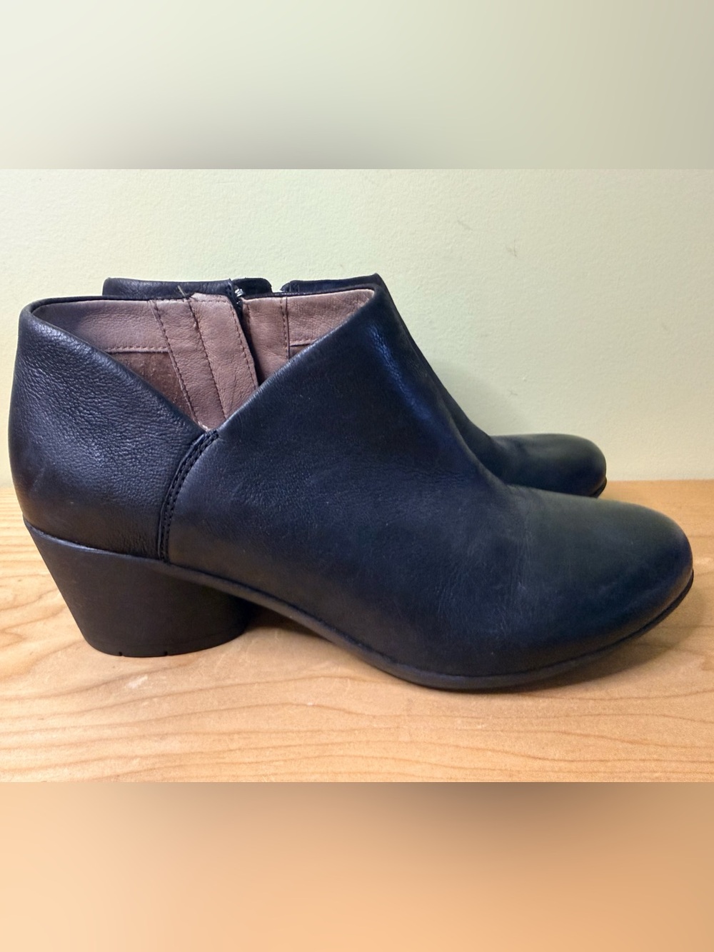 Dansko Raina Ankle Booties Womens 7.5 8 38 Black Leather Comfort Casual Bohemian